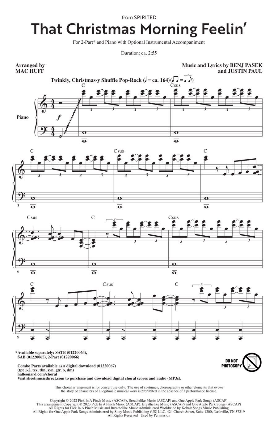 That Christmas Morning Feelin' (from Spirited) (arr. Mac Huff)