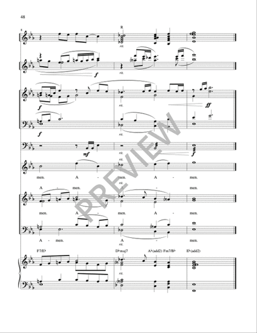 Mass of Wisdom - Full Score 4-Part scores gallery preview page 2