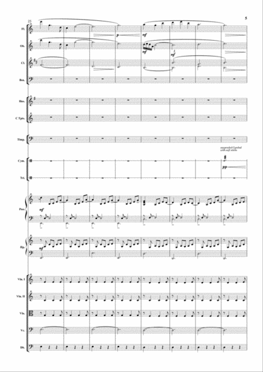Memories (for Orchestra) Percussion Ensemble scores gallery preview page 6