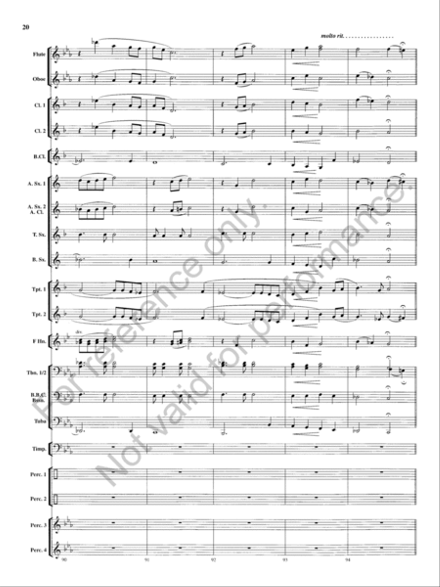 Tempest Rising Concert Band scores gallery preview page 21