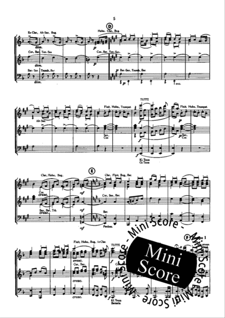 Nach Franzosischer Art Concert Band scores gallery preview page 7