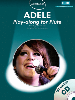 Book cover for Guest Spot Adele Playalong Flute Book/CD
