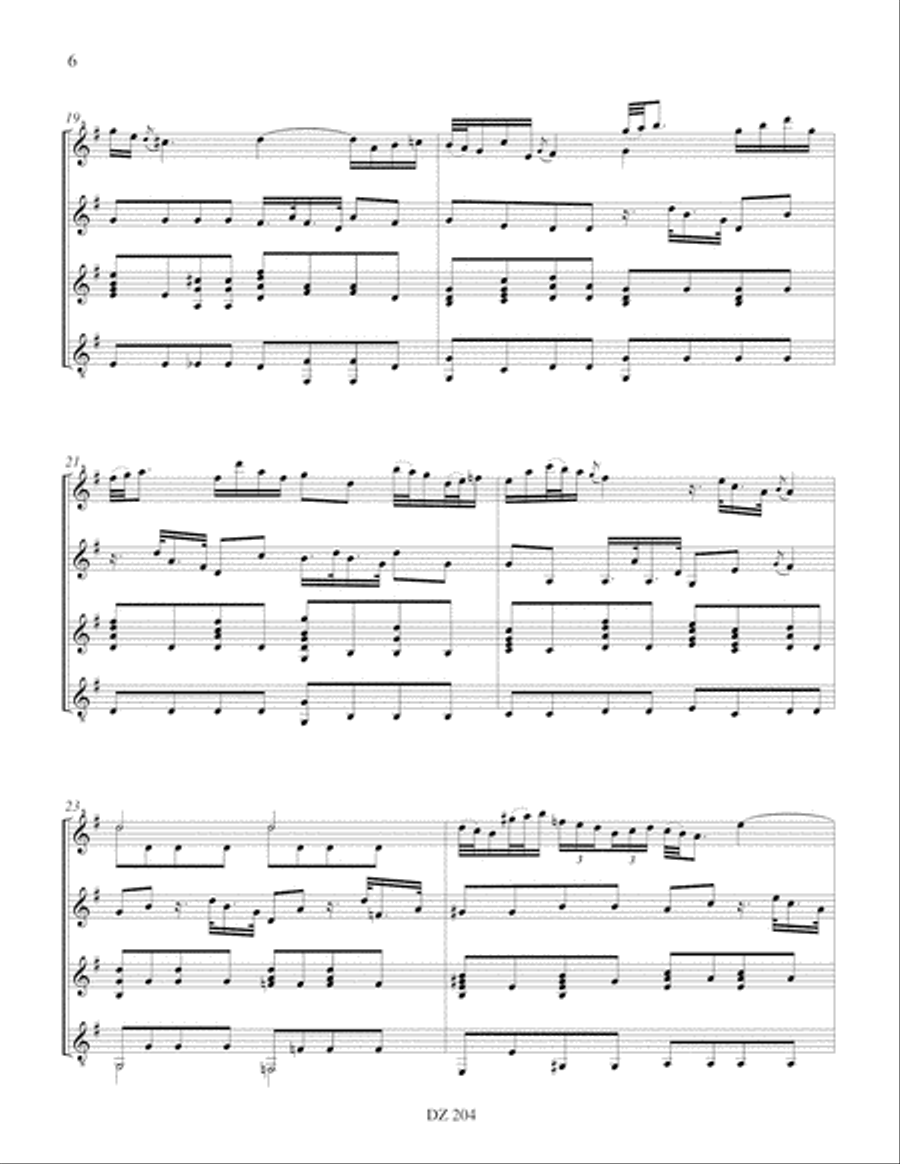 Adagio Adagio Guitar Ensemble scores gallery preview page 6