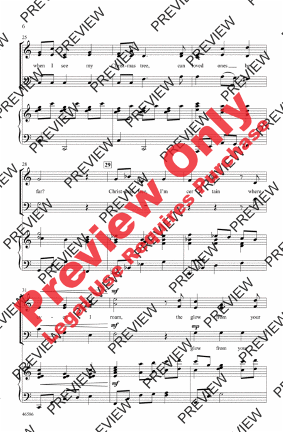 My Christmas Tree 3-Part scores gallery preview page 5