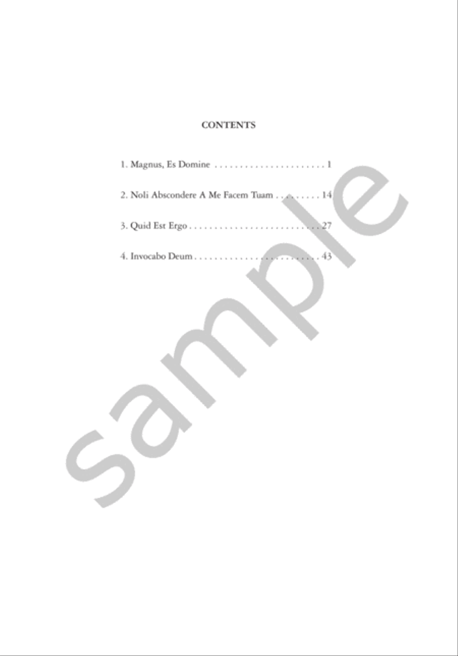 Canti Augustini (Saint Augustine Songs) for SSAATTBB Choir SSAATTBB scores gallery preview page 2