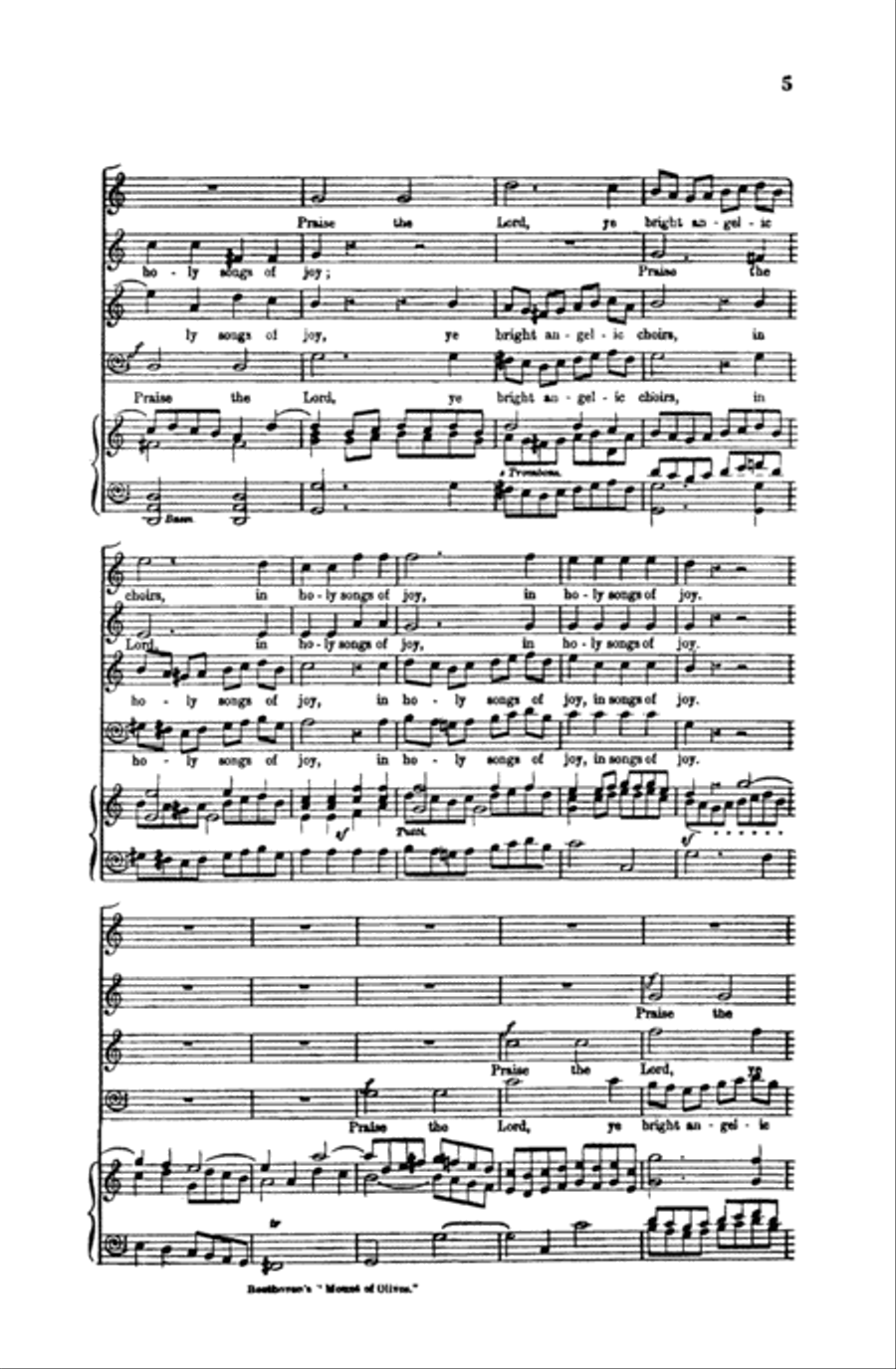 Hallelujah Chorus (Mount of Olives) 4-Part scores gallery preview page 5