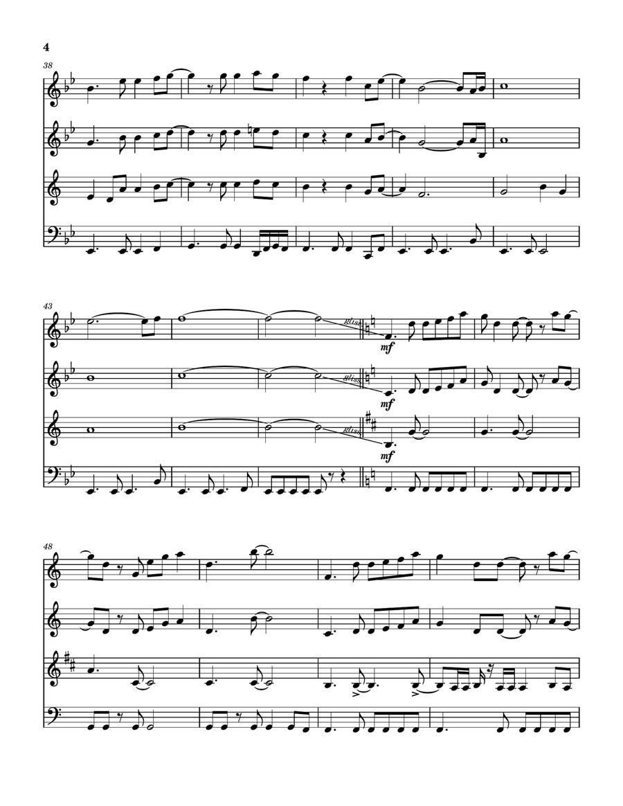 The Piper's Call Woodwind Quartet scores gallery preview page 5