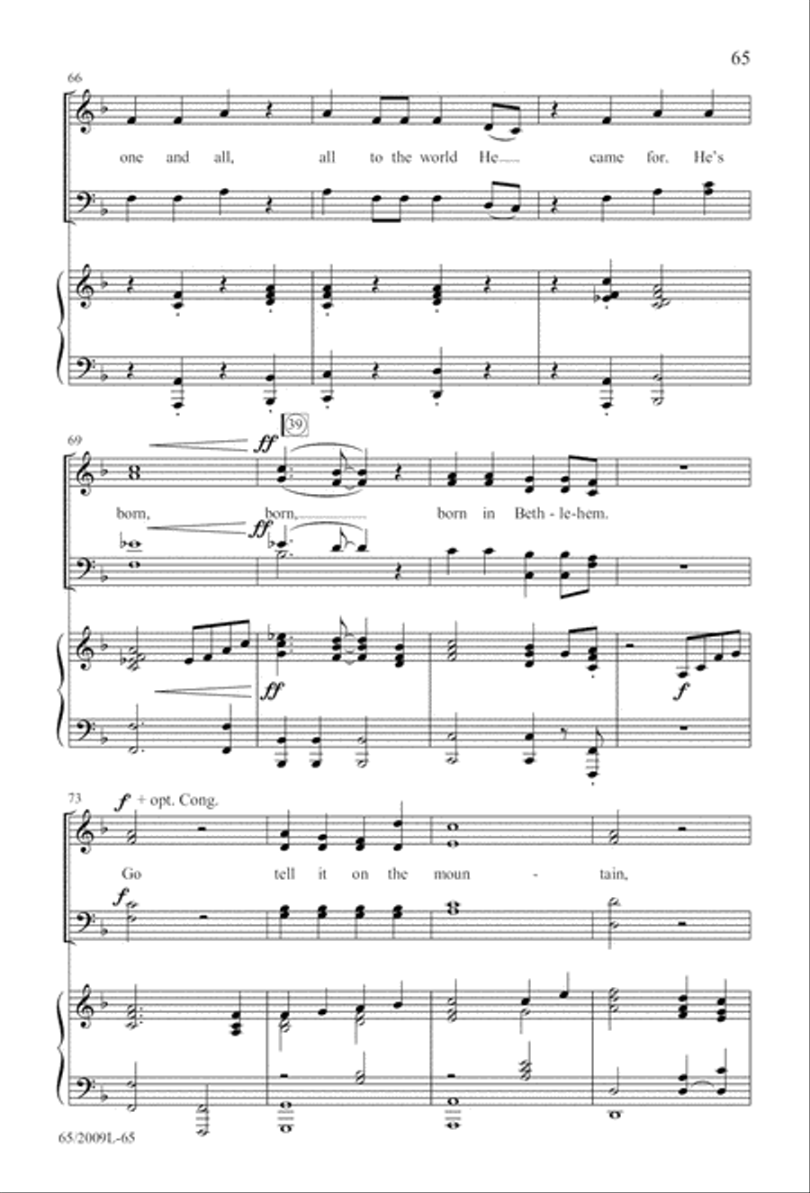 Rise Up! A New Light A-Comin’ 4-Part scores gallery preview page 66