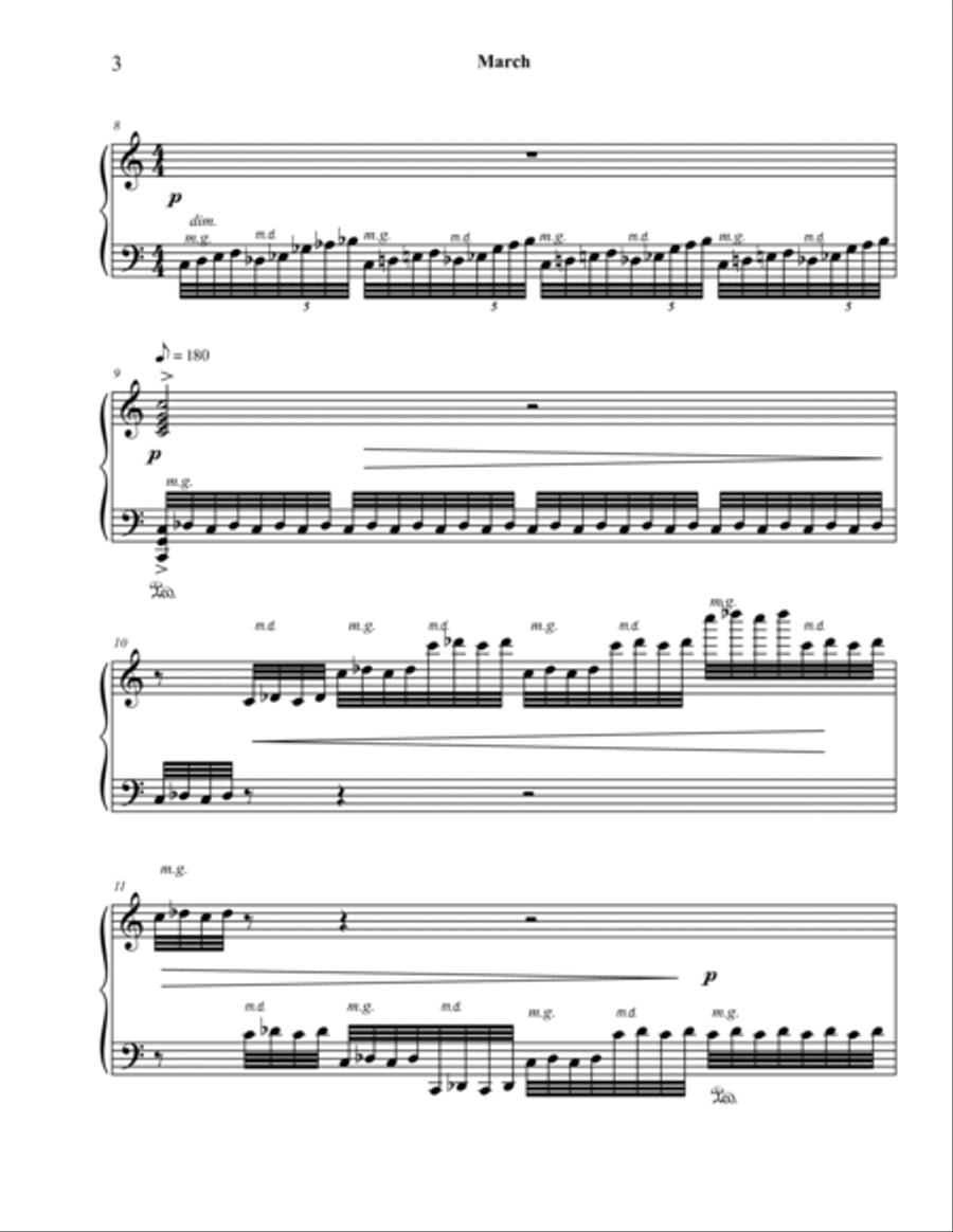 March (…and yet another blizzard) Piano Solo scores gallery preview page 3