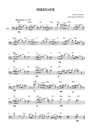 Book cover for Serenade | Schubert | Bassoon| Chords