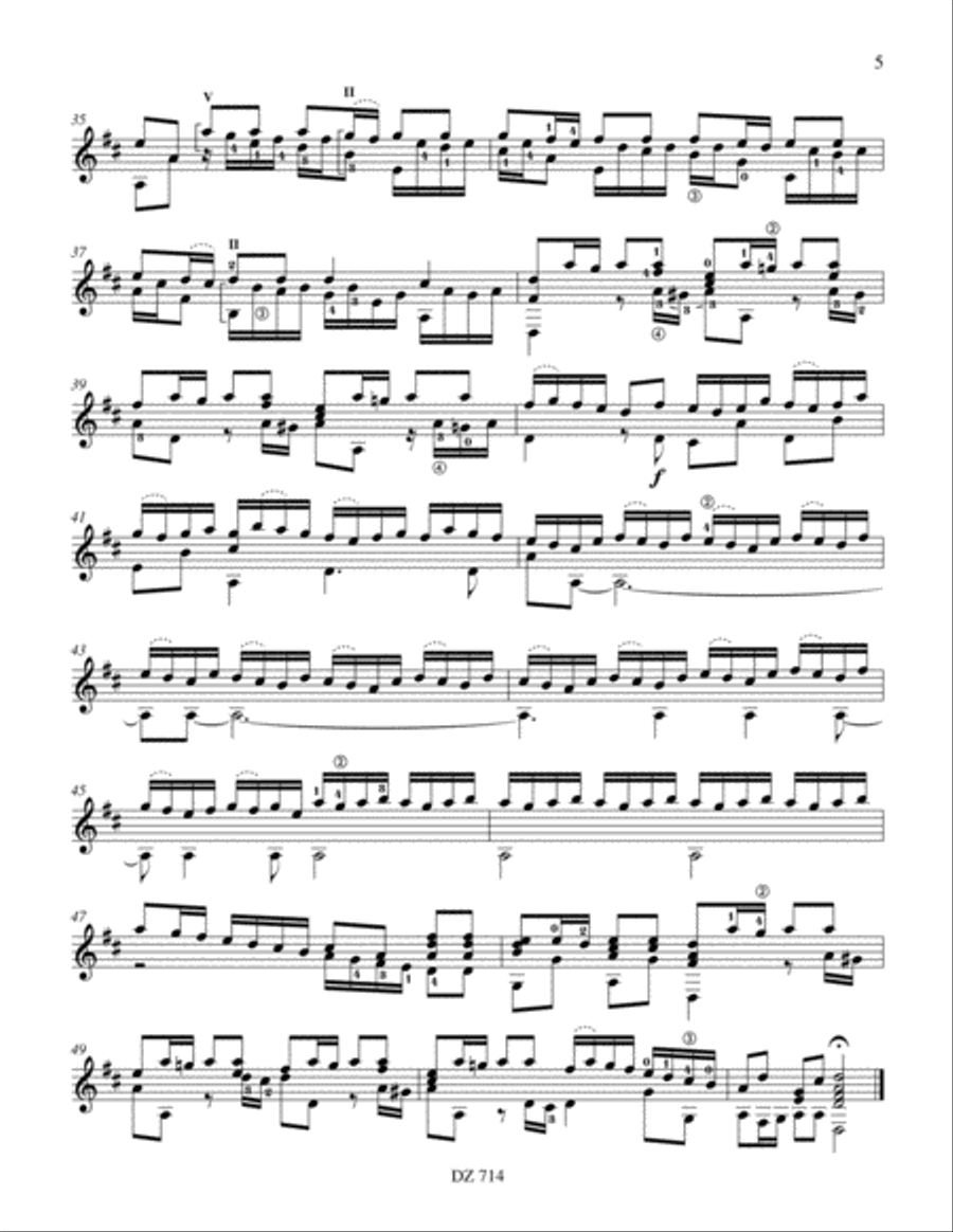 Concerto, no 9, RV 230 Concerto, no 9, RV 230 Classical Guitar scores gallery preview page 5