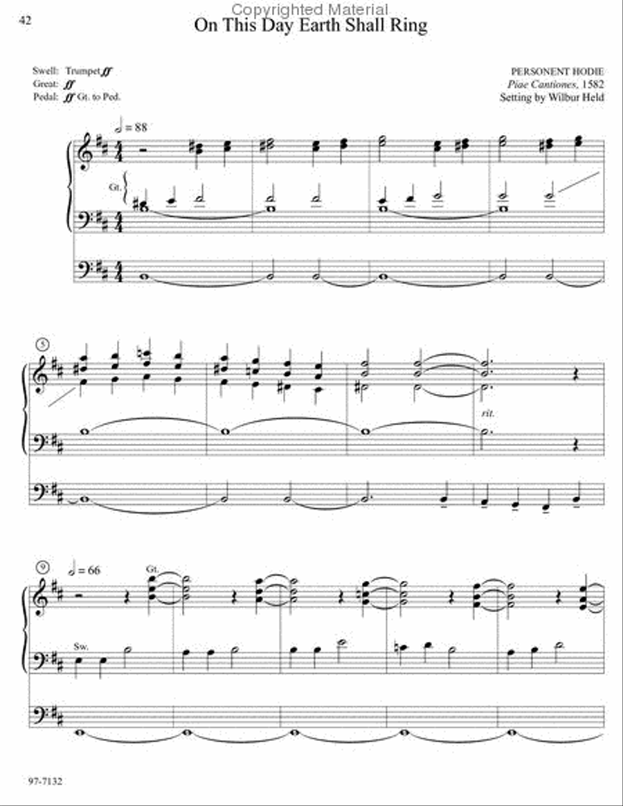 Musica Sacra: Easy Hymn Preludes for Organ, Vol. 4 Organ scores gallery preview page 5