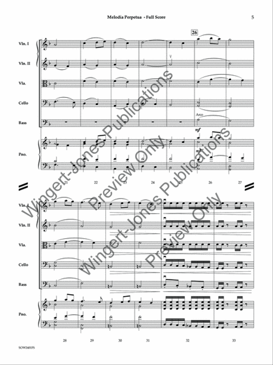 Melodia Perpetua Melodia Perpetua String Orchestra scores gallery preview page 6