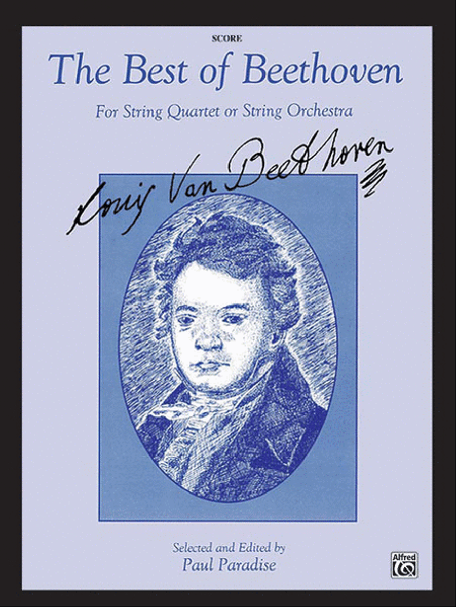 The Best of Beethoven (For String Quartet or String Orchestra) String Quartet scores gallery preview page 1