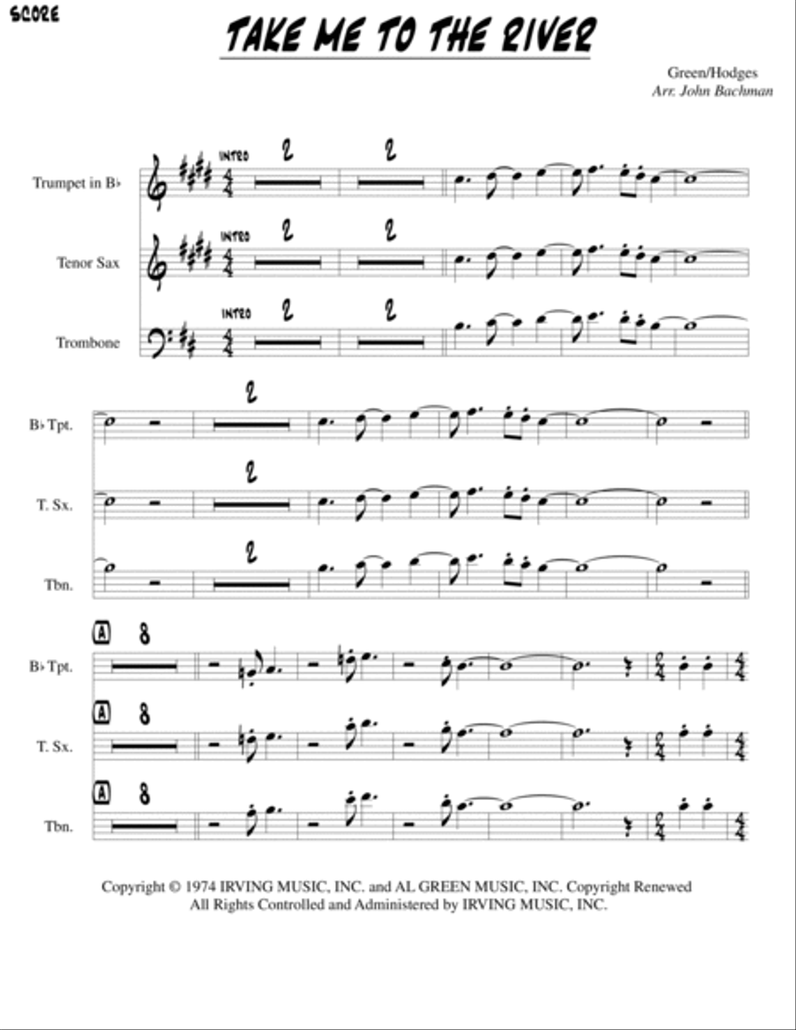 Take Me To The River Small Ensemble scores gallery preview page 2
