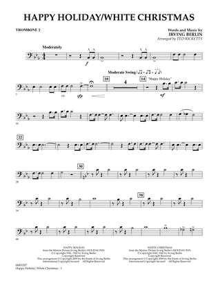 Happy Holiday/White Christmas - Trombone 2