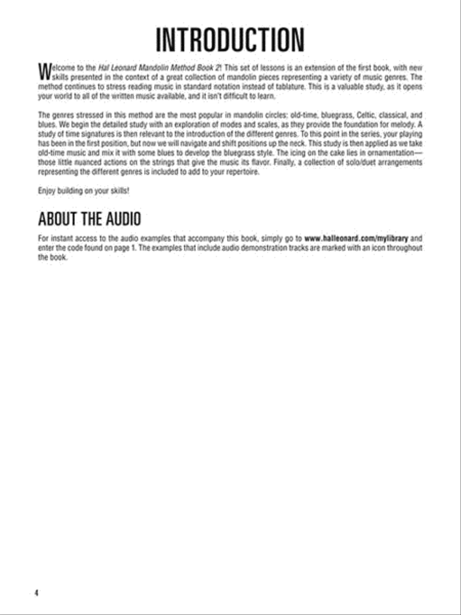 Hal Leonard Mandolin Method – Book 2 image number null