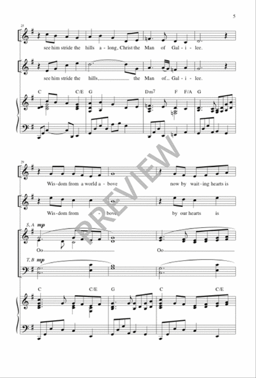 Child of Mary 4-Part scores gallery preview page 5