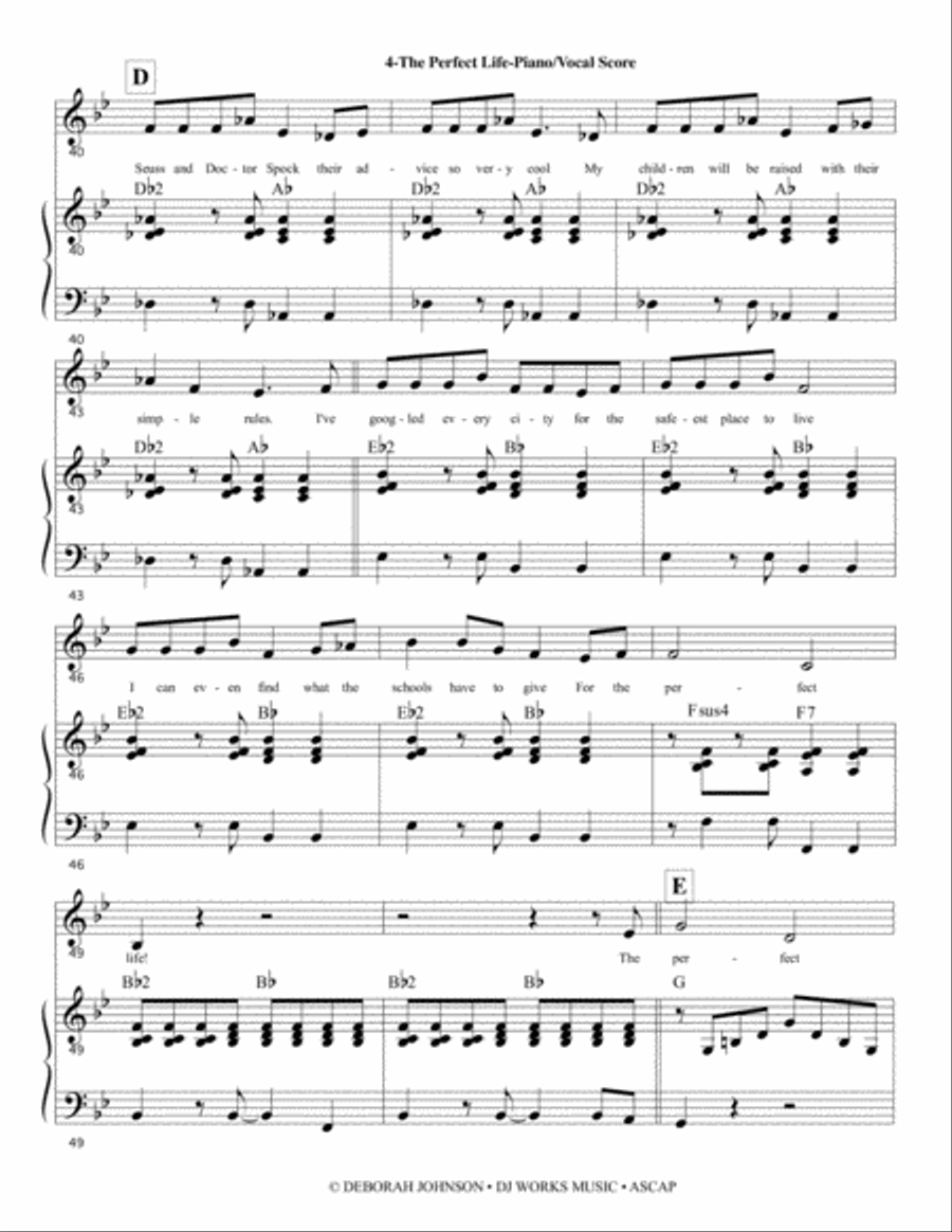 The Perfect Life - STILTZ the Musical Voice scores gallery preview page 6