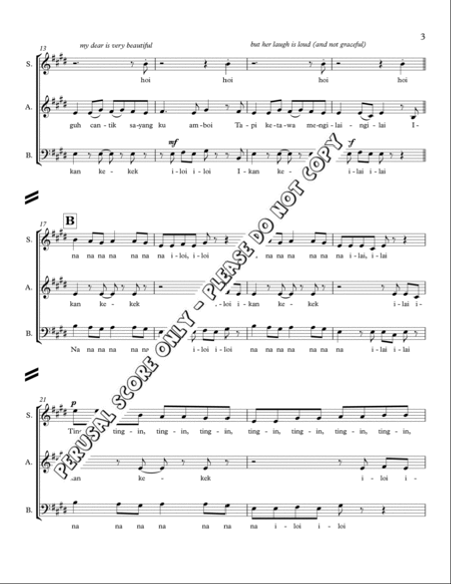 Ikan Kekek - Sab 3-Part scores gallery preview page 3