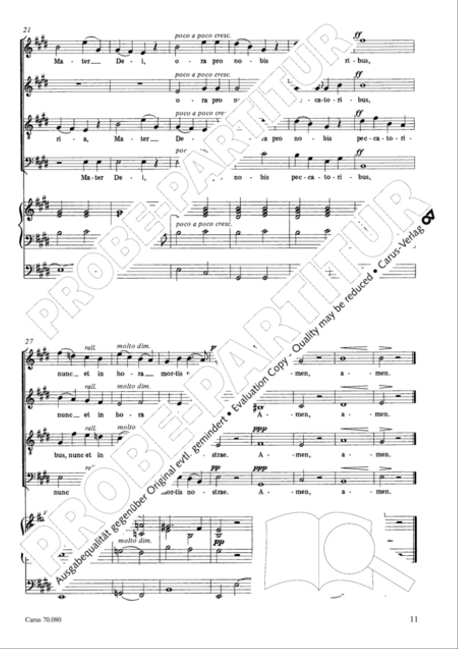 Five Short Sacred Compositions (Funf kleinere Kirchenwerke) Score scores gallery preview page 25