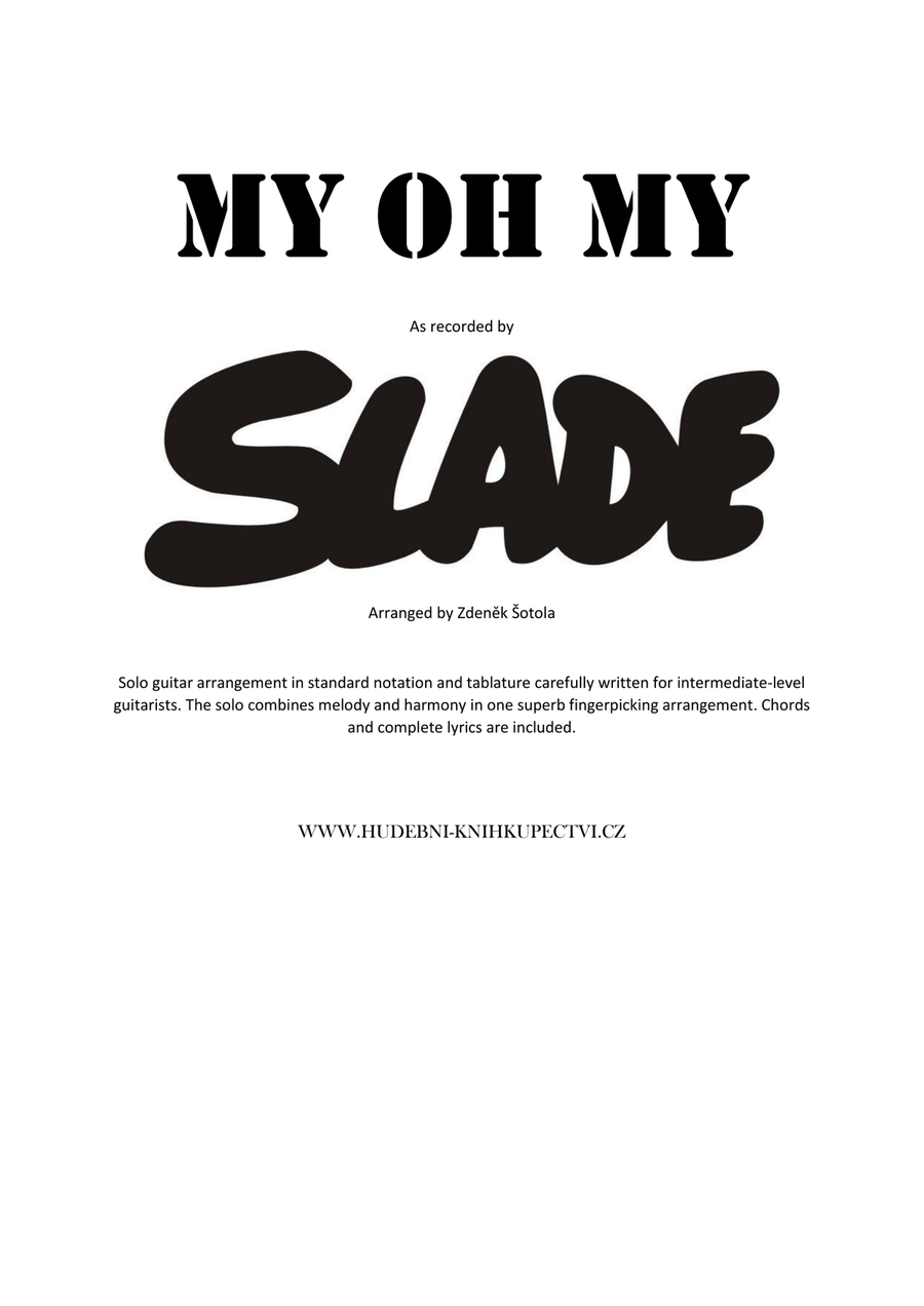 My Oh My Guitar Tablature scores gallery preview page 1