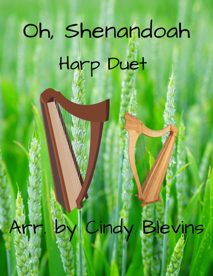 Oh, Shenandoah, for Harp Duet Harp scores gallery preview page 1