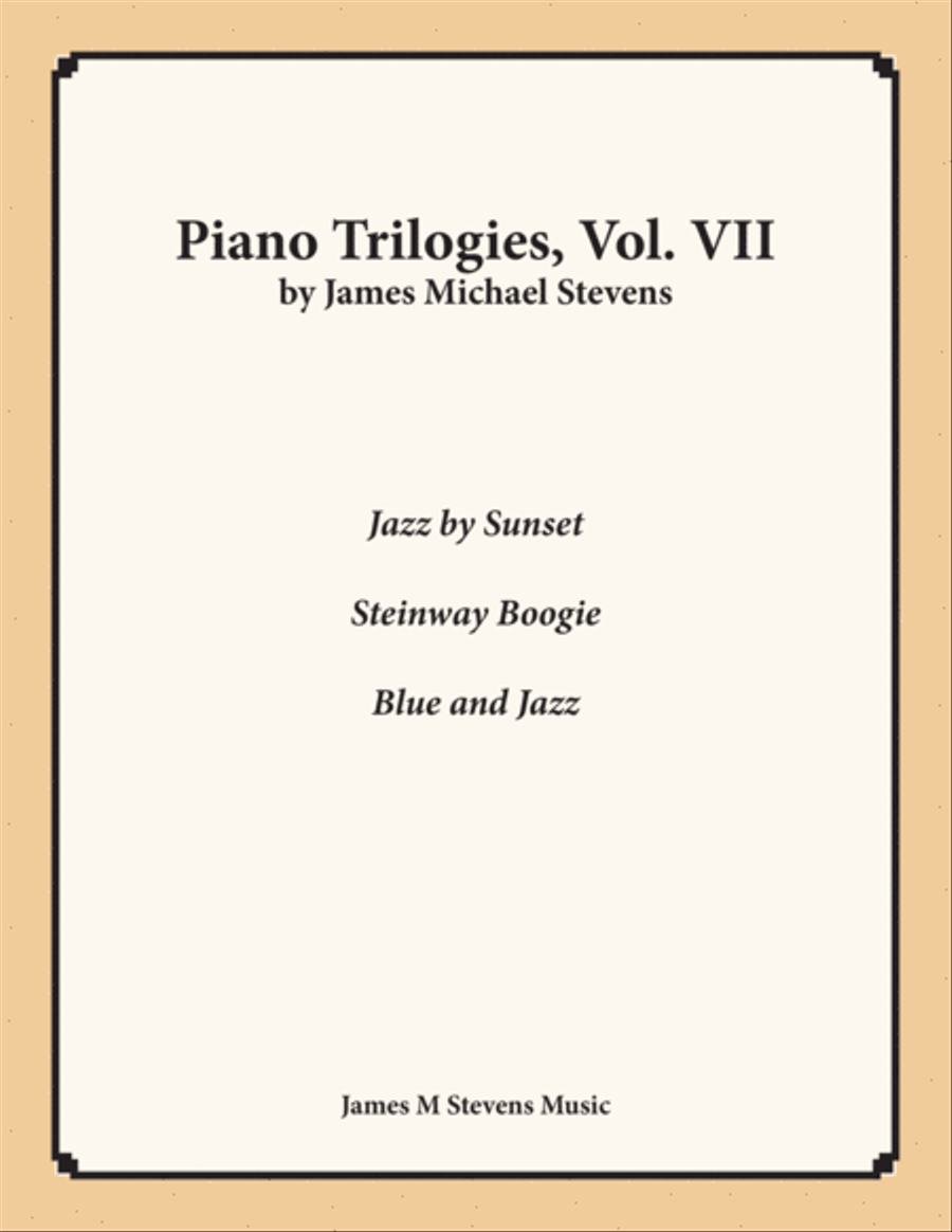 Piano Trilogies, Vol. VII (Jazz) Piano Solo scores gallery preview page 1