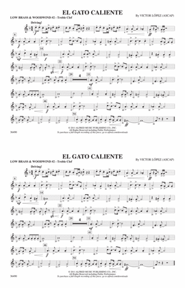 El Gato Caliente: Low Brass & Woodwinds #2 - Treble Clef