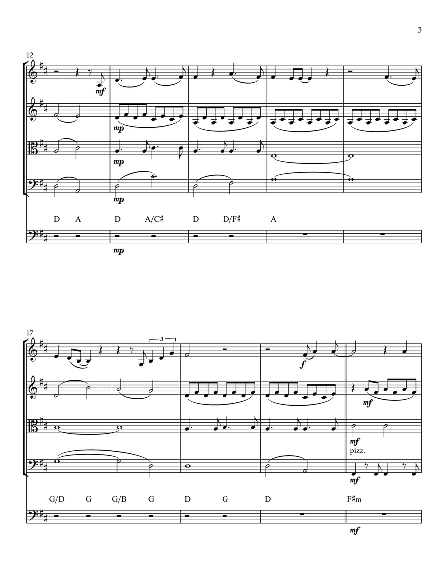 Feels Like Home String Quintet scores gallery preview page 4
