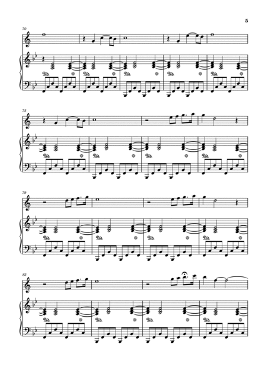 I Have A Dream B-Flat Trumpet scores gallery preview page 5
