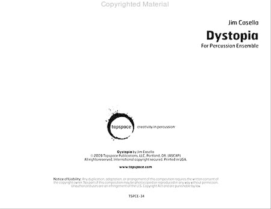 Dystopia Percussion Ensemble scores gallery preview page 2