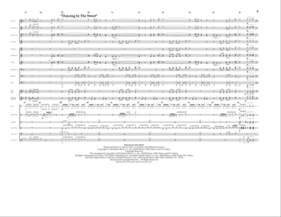Motown Theme Show Opener (arr. Tom Wallace) - Full Score Marching Band scores gallery preview page 4