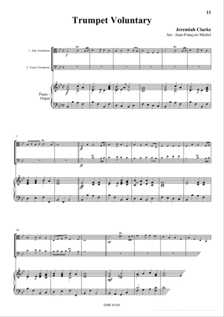 Halleluja (Handel) / Ave Maria (Bach-Gounod) / Trumpet Voluntary (Clarke) Trumpet scores gallery preview page 5