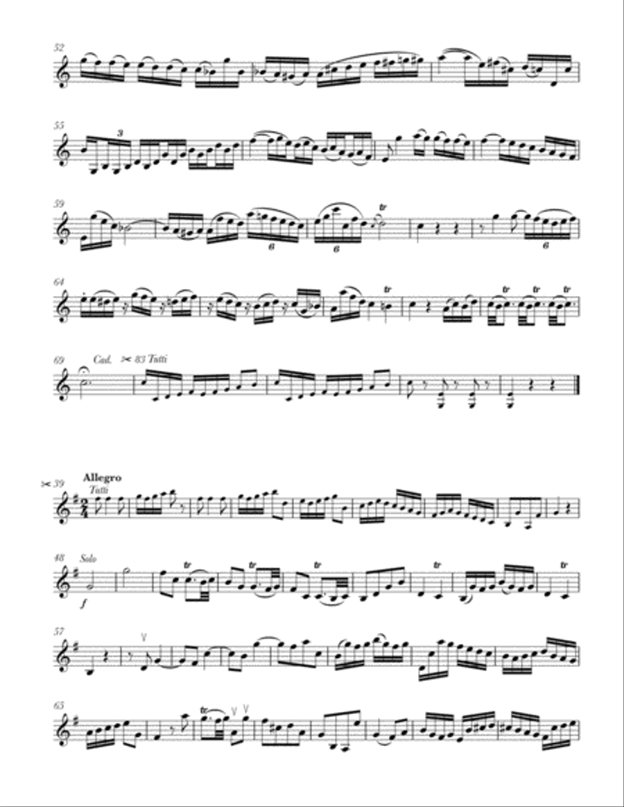 Violin Concerto in G Major (Hob. VIIa:4) Violin Concerto in G Major (Hob. VIIa:4) Violin Solo scores gallery preview page 5