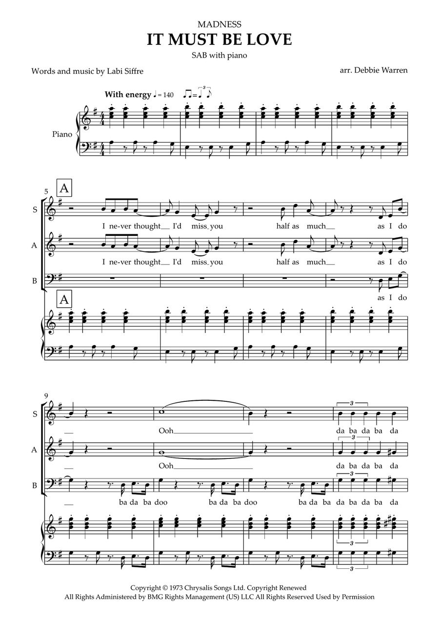 It Must Be Love 3-Part scores gallery preview page 2