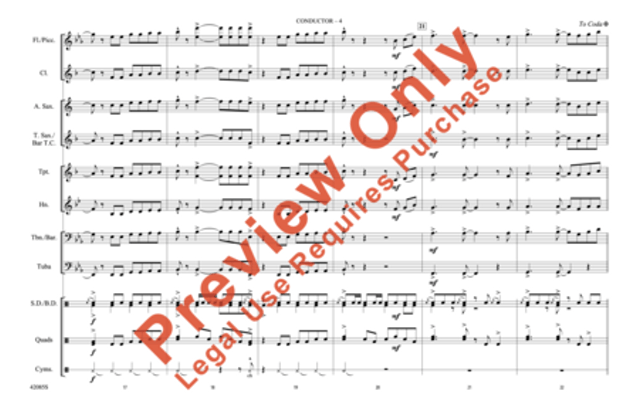 Mercy, Mercy, Mercy Marching Band scores gallery preview page 5