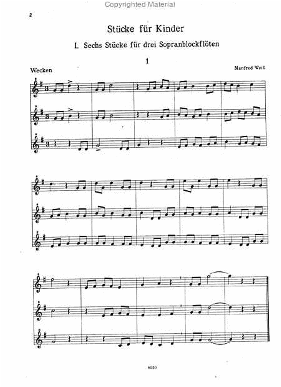 Komm, spiel mit Soprano Recorder scores gallery preview page 6