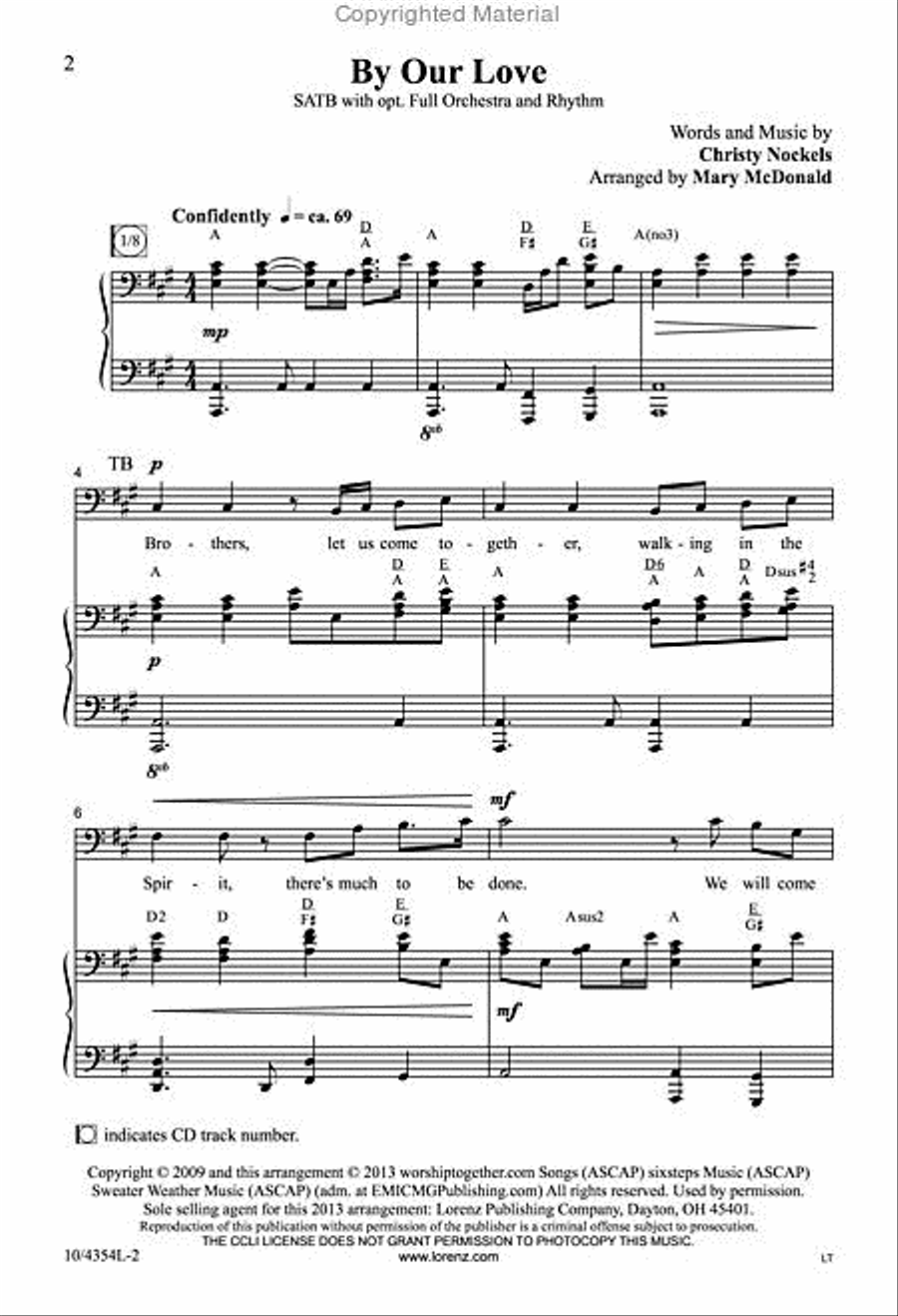 By Our Love By Our Love 4-Part scores gallery preview page 2