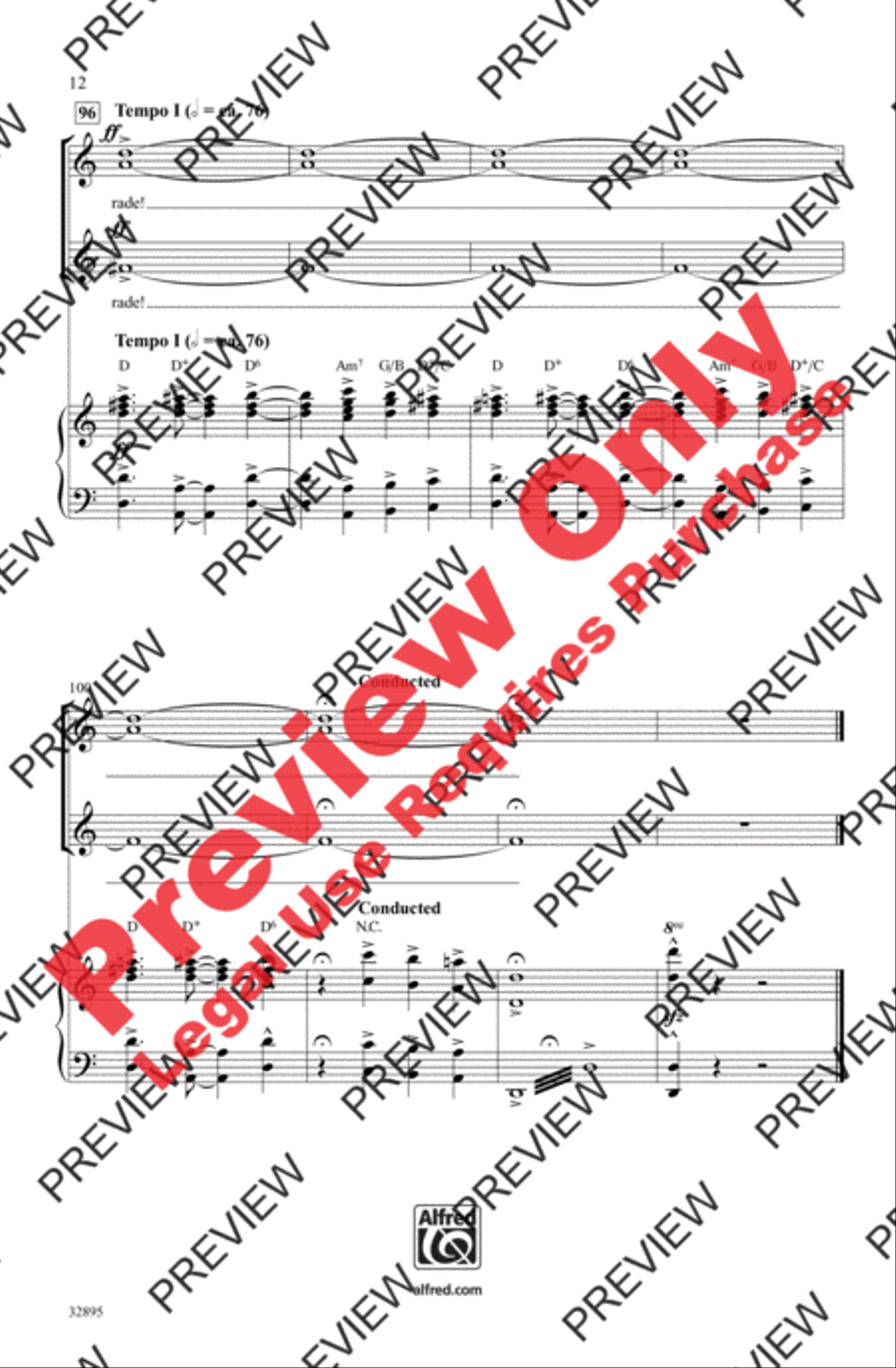 Don't Rain on My Parade Women's Choir scores gallery preview page 12