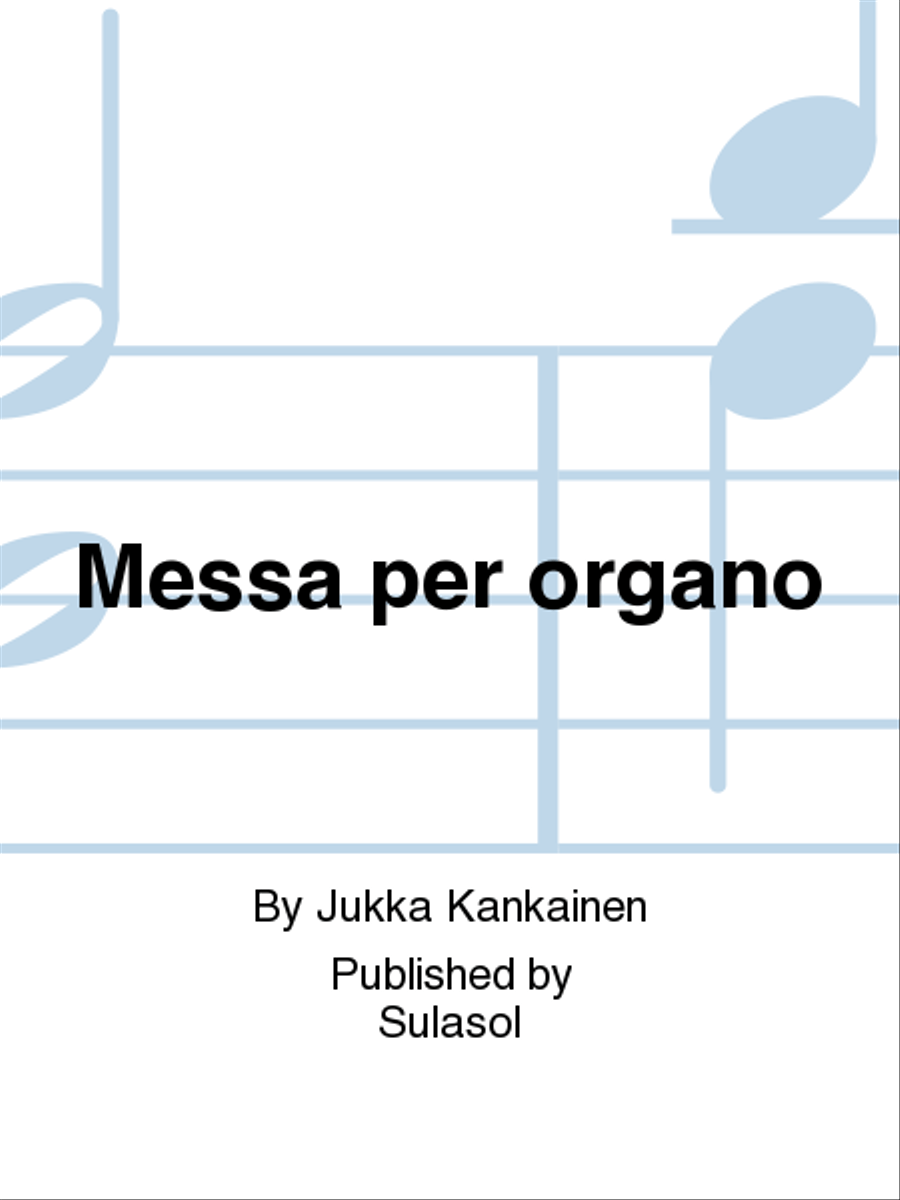 Messa per organo Organ scores gallery preview page 1