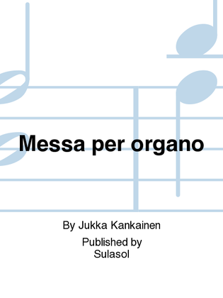 Book cover for Messa per organo