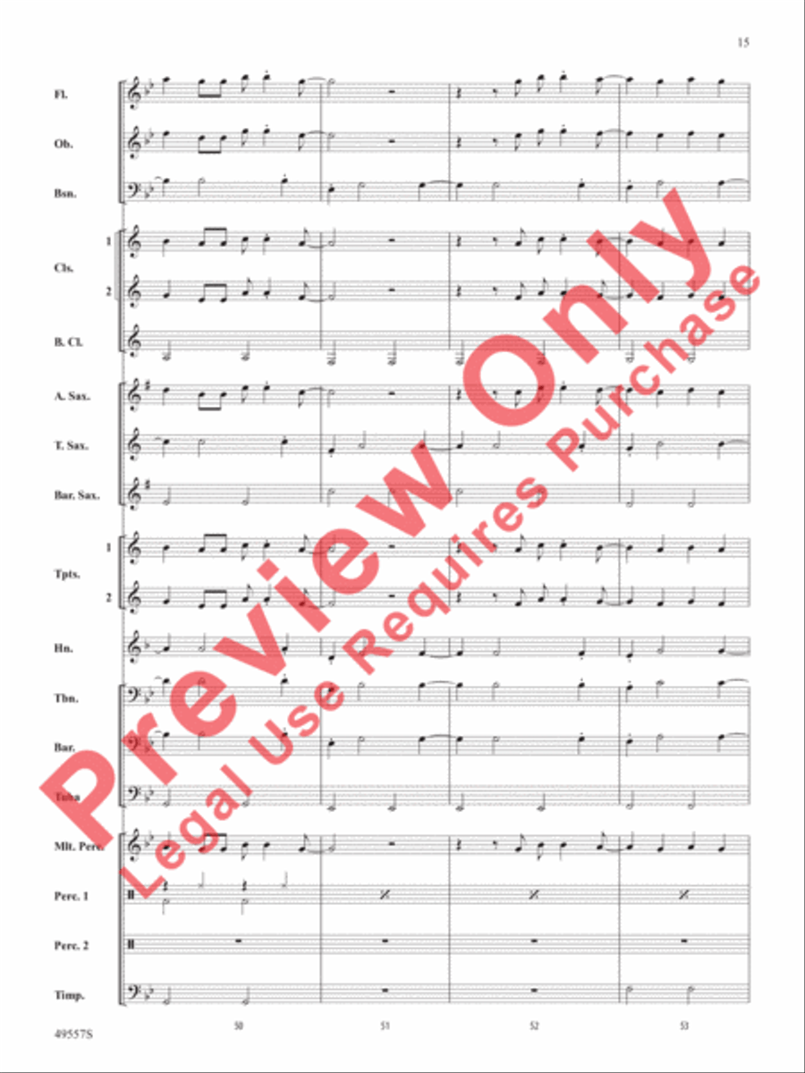 Dance Monkey Dance Monkey Concert Band scores gallery preview page 16