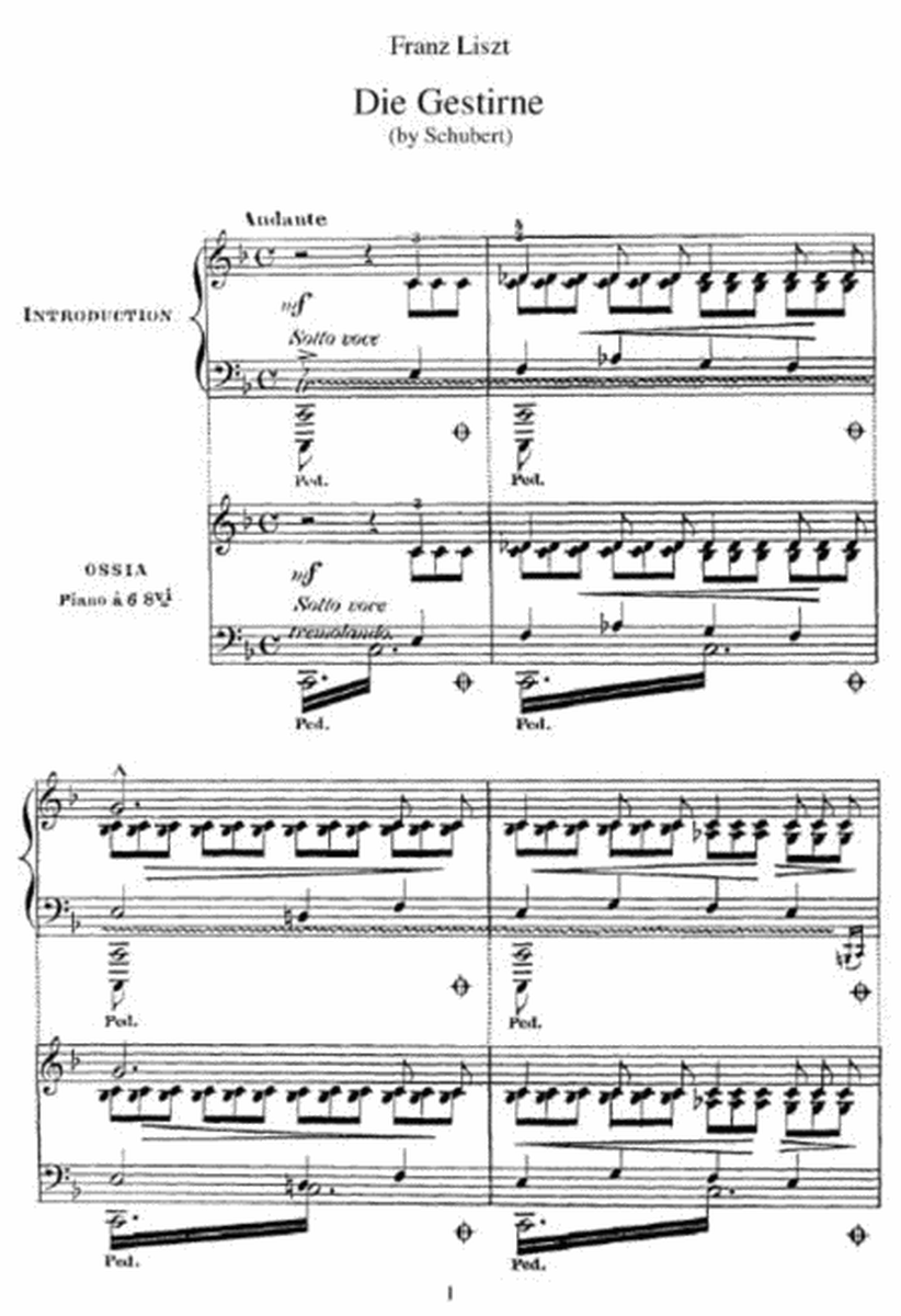 Franz Liszt - Die Gestirne (by Schubert)