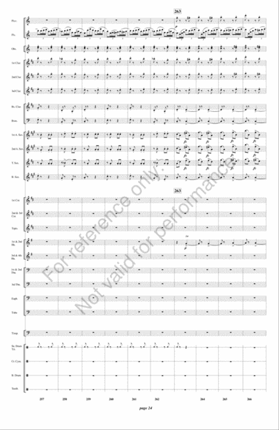 Fatinitza Concert Band scores gallery preview page 25