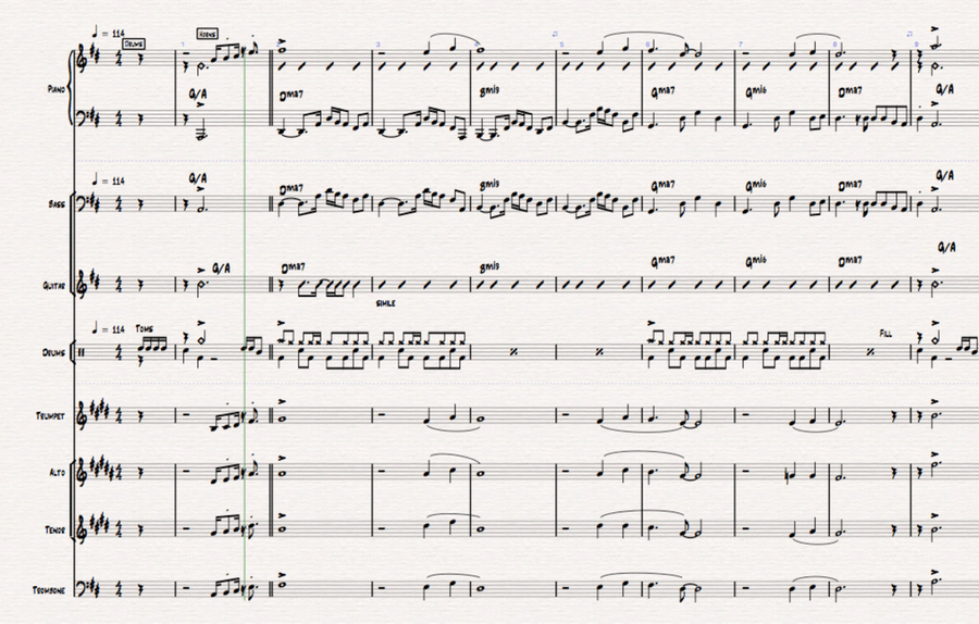 Just The Way You Are Jazz Ensemble scores gallery preview page 2