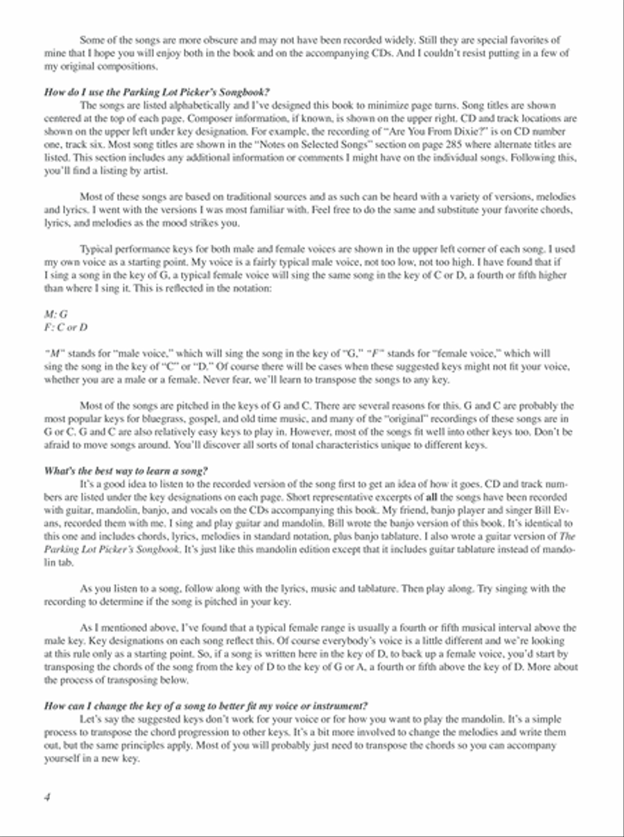 Parking Lot Picker's Songbook - Mandolin Mandolin scores gallery preview page 6