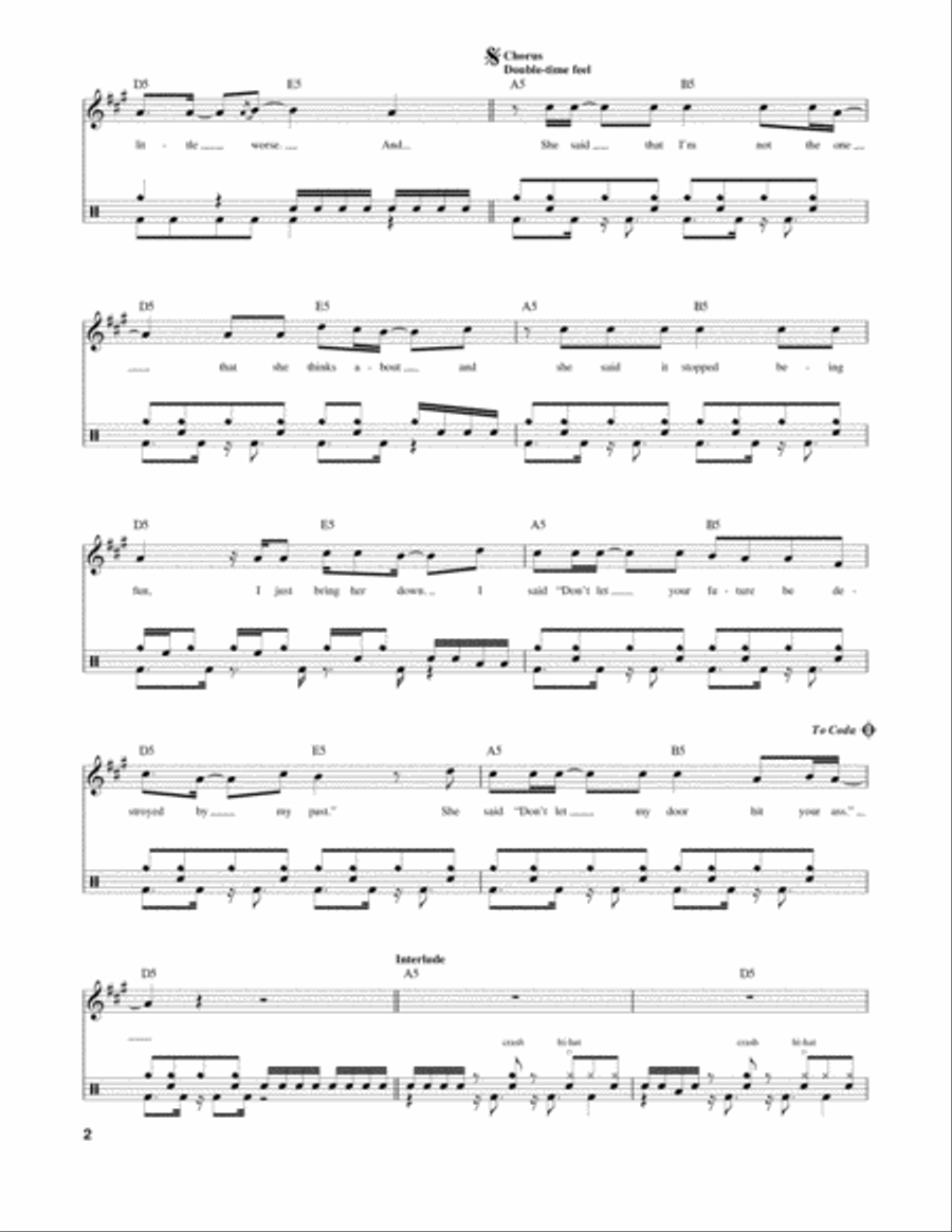 Don't Leave Me Drum Set scores gallery preview page 2