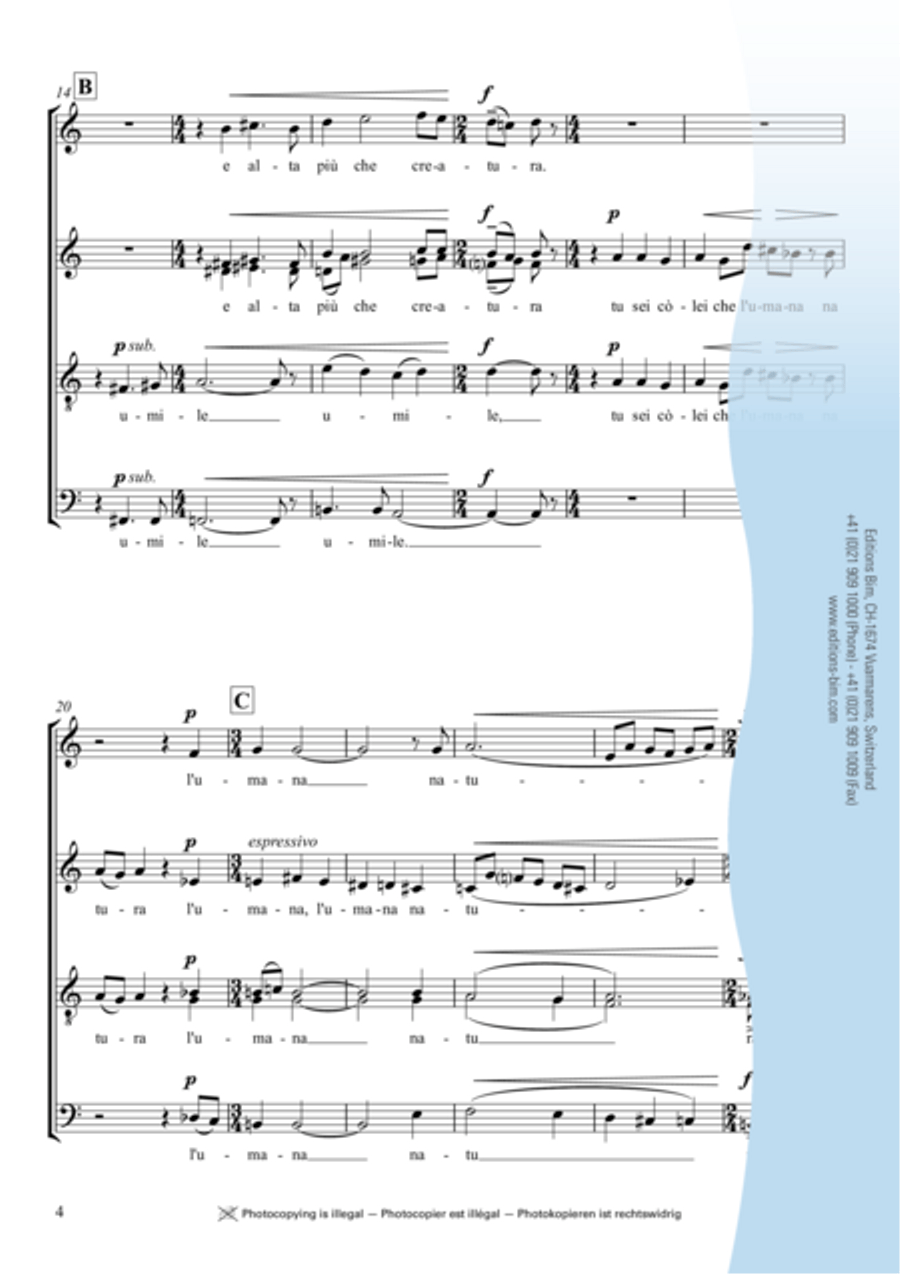Il Paradiso Il Paradiso 4-Part scores gallery preview page 3