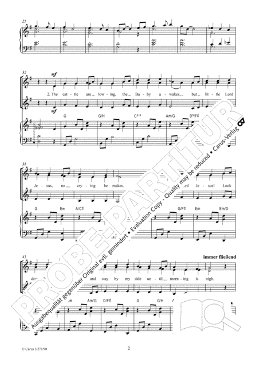 Away in a manger Away in a manger SSA scores gallery preview page 3